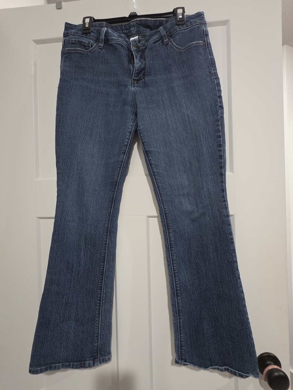 Classic Women's Dark Blue Flare Jeans